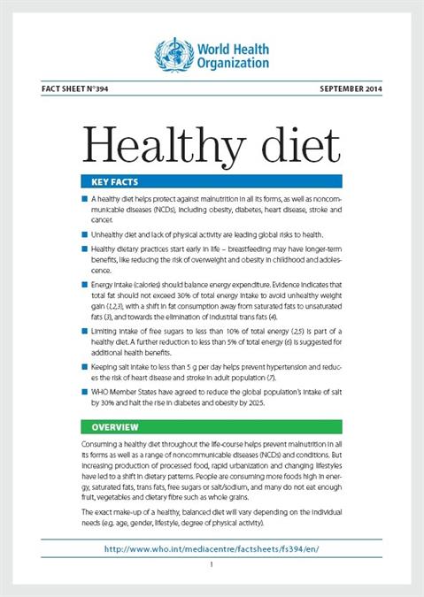 Healthy diet