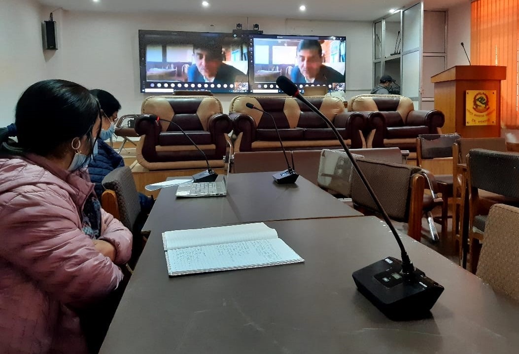WAAW2020-NPHL1 Picture 1: Dr. Bikash Devkota, Chief QSRD, MoHP giving welcome remarks on WAAW 2020 celebration week at NPHL virtual session.