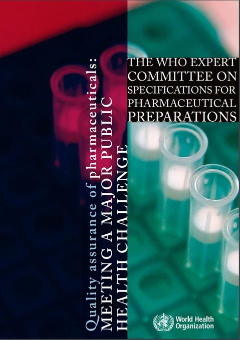 WHO Expert Committee on Specifications for Pharmaceutical Preparations