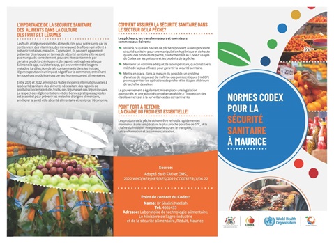 Maurice: Les normes Codex pour la sécurité sanitaire