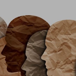 ppt training-approaches illustration showing 3 different colored heads