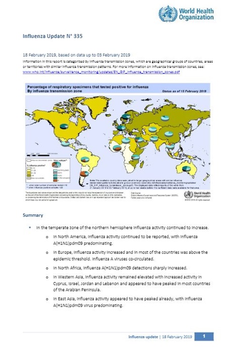 Influenza Update N° 335