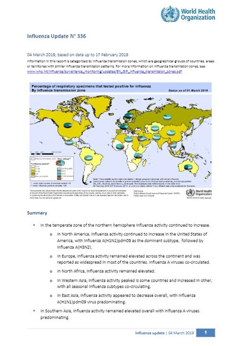 Influenza Update N° 336