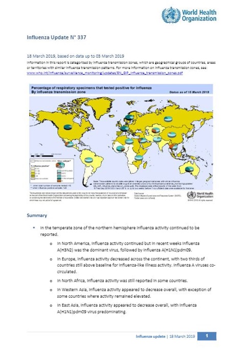 Influenza Update N° 337