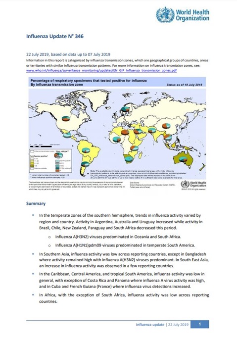 Influenza Update N° 346