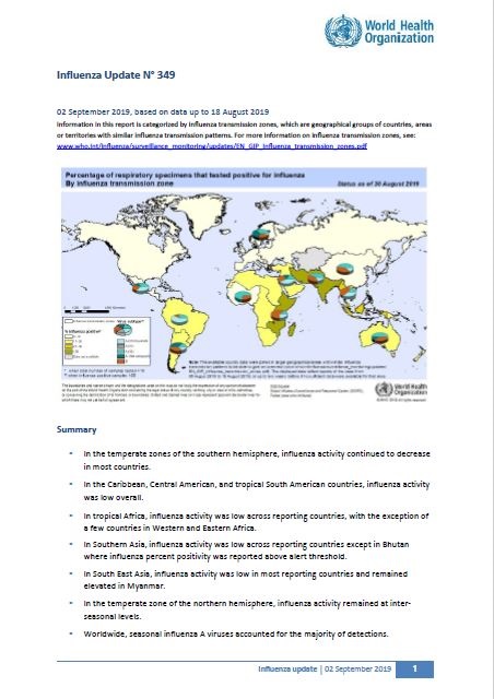 Influenza Update N° 349