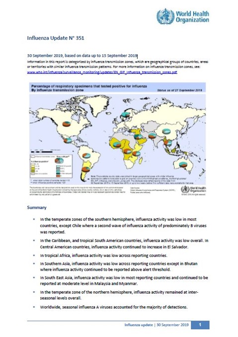 Influenza Update N° 351