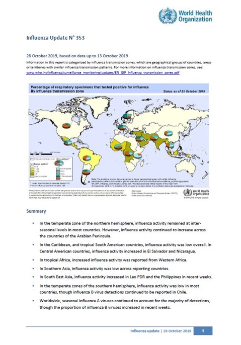 Influenza Update N° 353