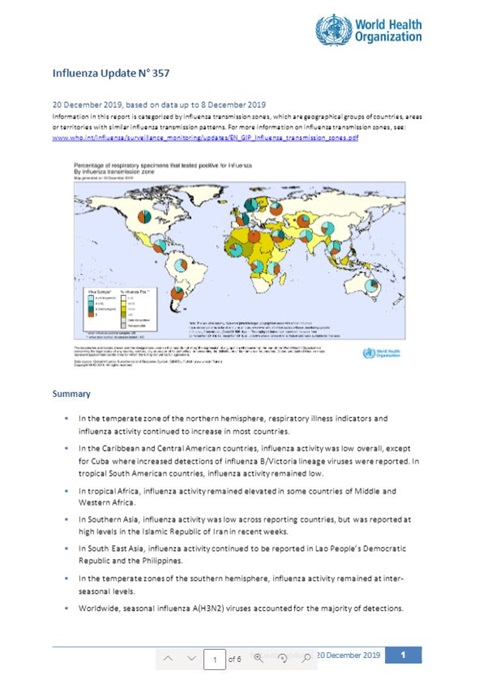 Influenza Update N° 357