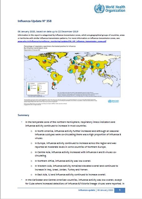 Influenza Update N° 358