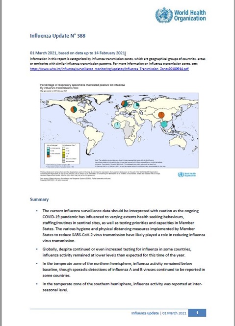 Influenza Update N° 388