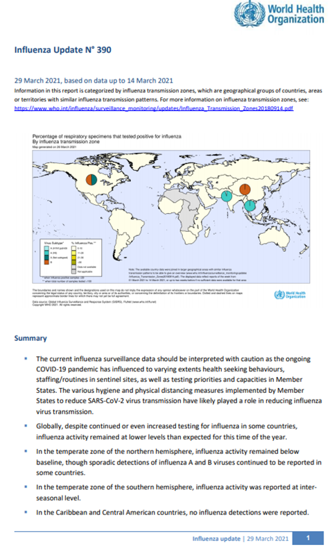 Influenza Update N° 392