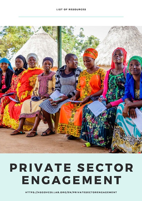 List of resources on private sector engagement