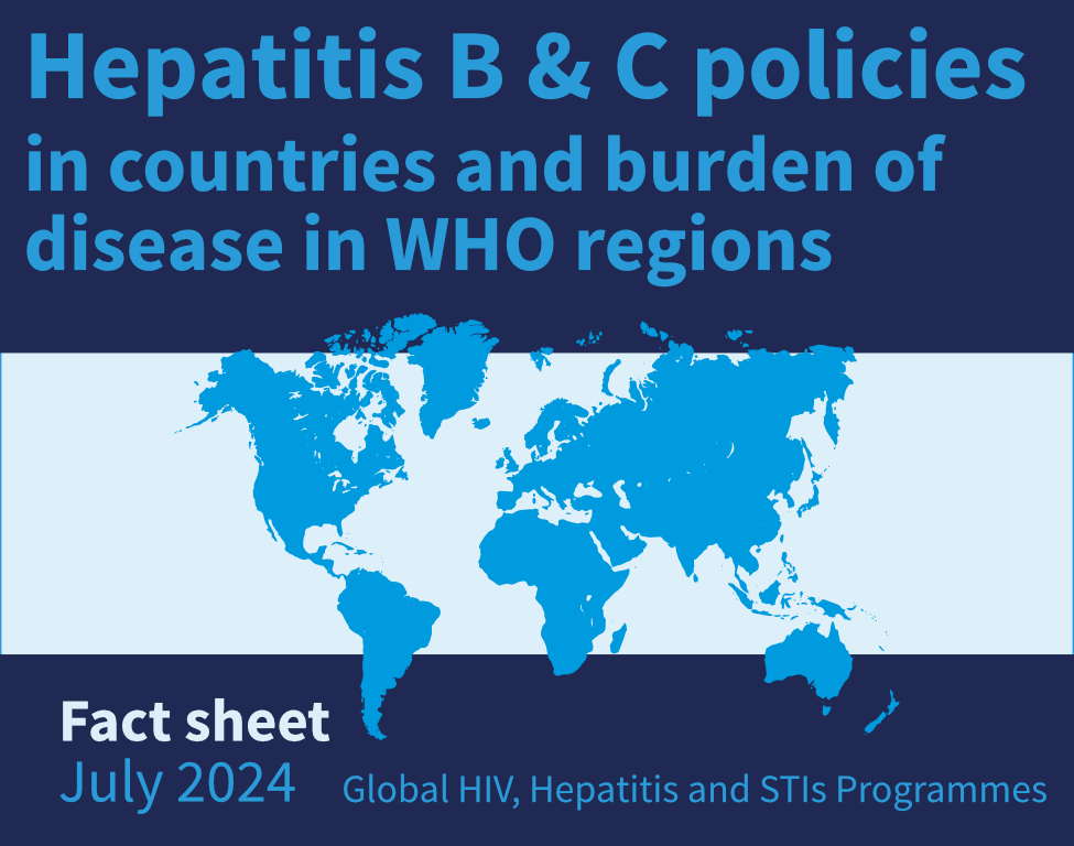 Fact sheet: Viral hepatitis B and C policies in countries  and burden of disease in WHO regions, 2024