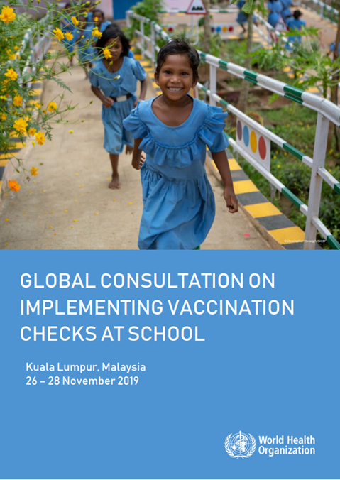 Global consultation on implementing vaccination checks at school