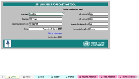 EPI Logistics Forecasting Tool