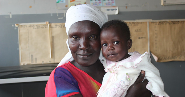 Mother with baby