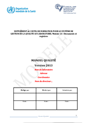 Modèle de manuel qualité
