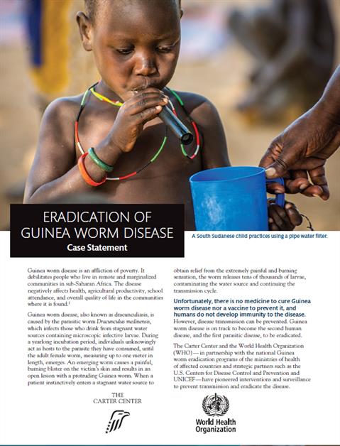 Eradication of Guinea Worm Disease