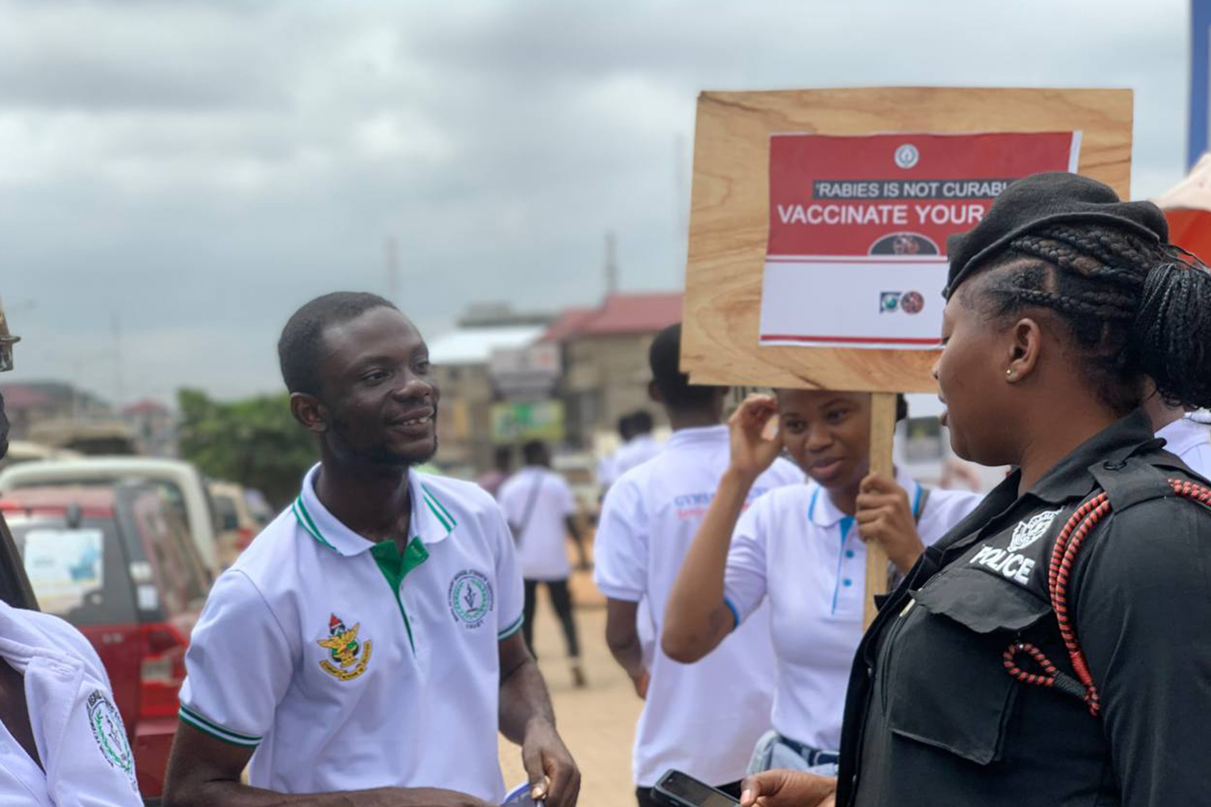 Anti-rabies campaign organized by Ghana Veterinary Medical Students