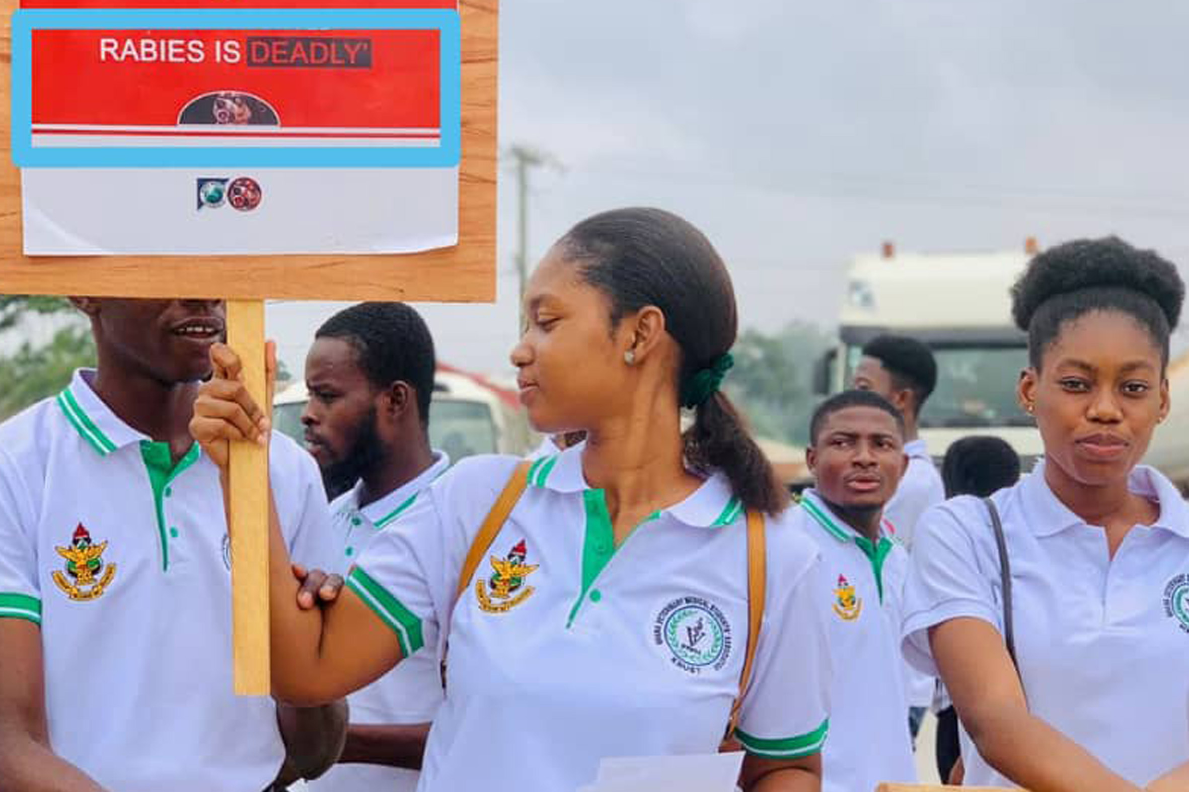 Anti-rabies campaign organized by Ghana Veterinary Medical Students