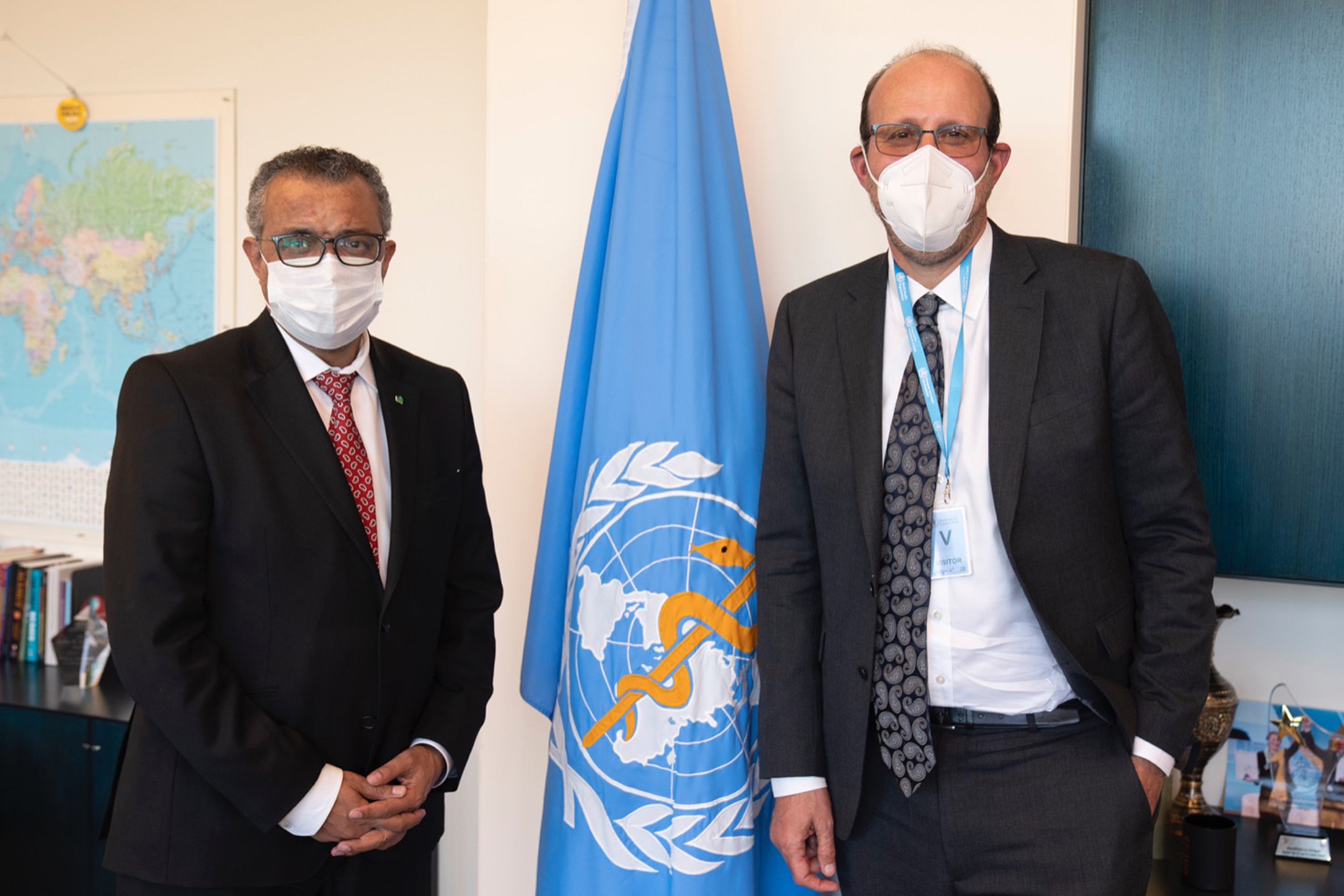 Dr Tedros Adhanom Ghebreyesus, WHO Director-General and the 2019 Nobel Laureate in Economic Sciences, Michael Kremer