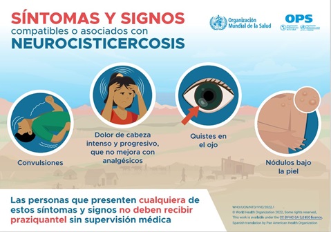 Síntomas y signos compatibles o asociados con neurocisticercosis