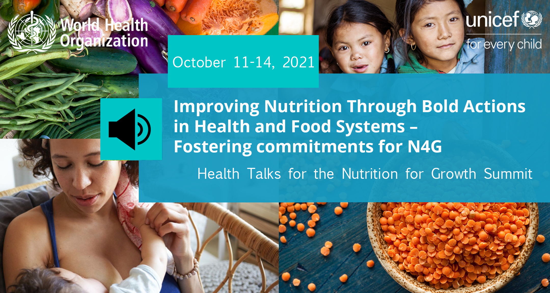 Improving nutrition through bold actions in health and food systems flyer