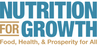 Nutrition for growth: food, health & properity for all logo