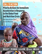 Call to action - Priority Actions for Immediate Acceleration in Responseto the Global Food and Nutrition Crisis publication cover