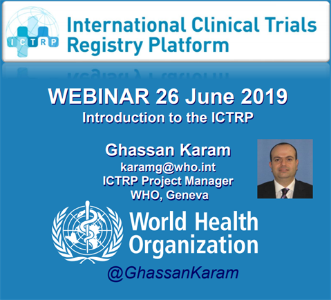 Introduction to the ICTRP