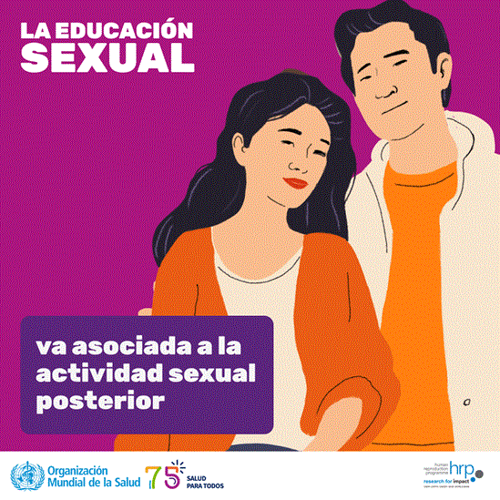 La educación sexual va asociada a la actividad sexual posterior