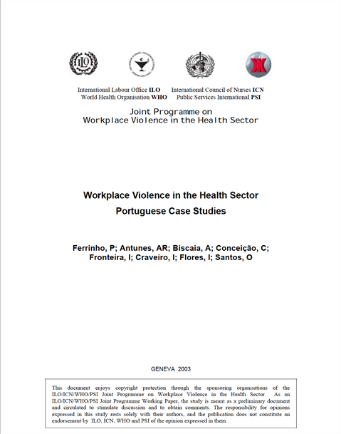 Workplace Violence in the Health Sector - Portuguese Case Studies