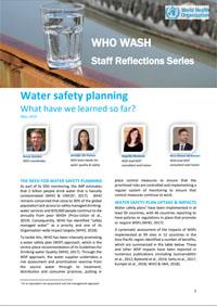 Water safety planning: What have we learned so far?
