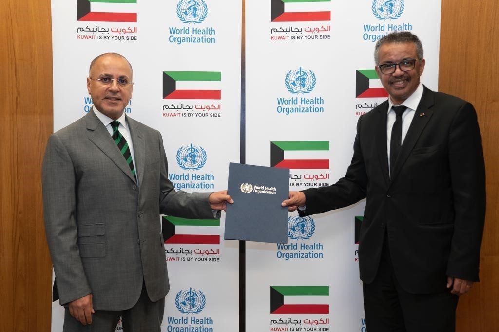 Dr Tedros with Kuwait Ambassador