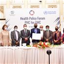 A joint statement of representatives of GAP agencies, reaffirming their commitment to support government efforts to achieve universal health care through primary health care. Pakistan