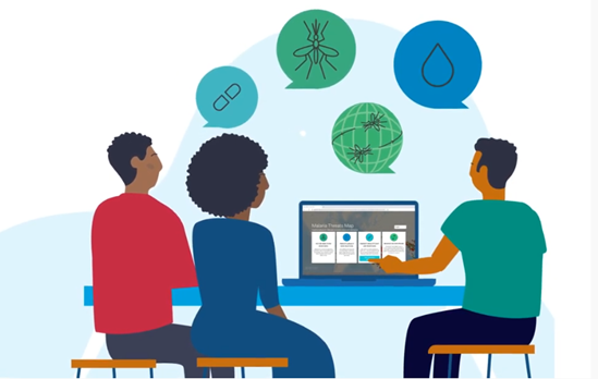 Illustration for malaria threats map country users