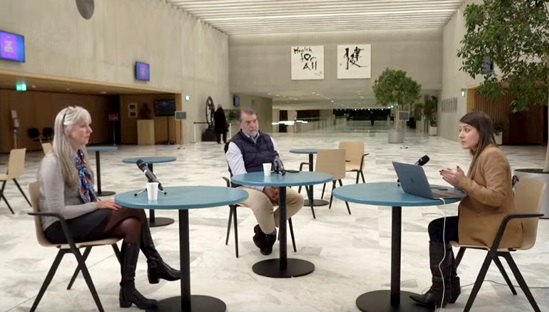 Dr Alonso and Dr O'Brien during Q&A session