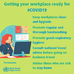 Workplace – clean and hygienic 