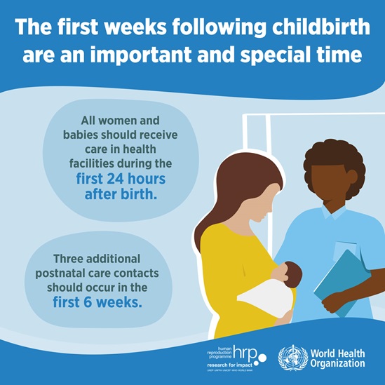 Infographic: The first weeks following childbirth are an important and special time