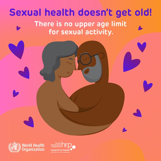 Infographic: Sexual health doesn't get old, there is no upper age limit for sexual activity