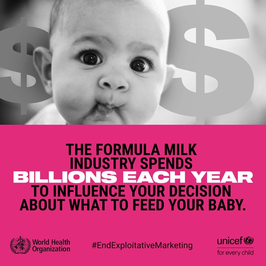 End exploitative marketing- formula milk infographic 3