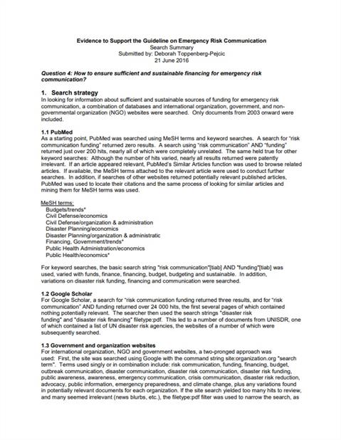 Systematic Review Question 4 / Deborah Toppenberg-Pejcic