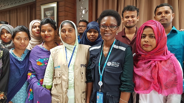 Health providers on a mission to break the cycle of gender-based violence anne with training participants 3