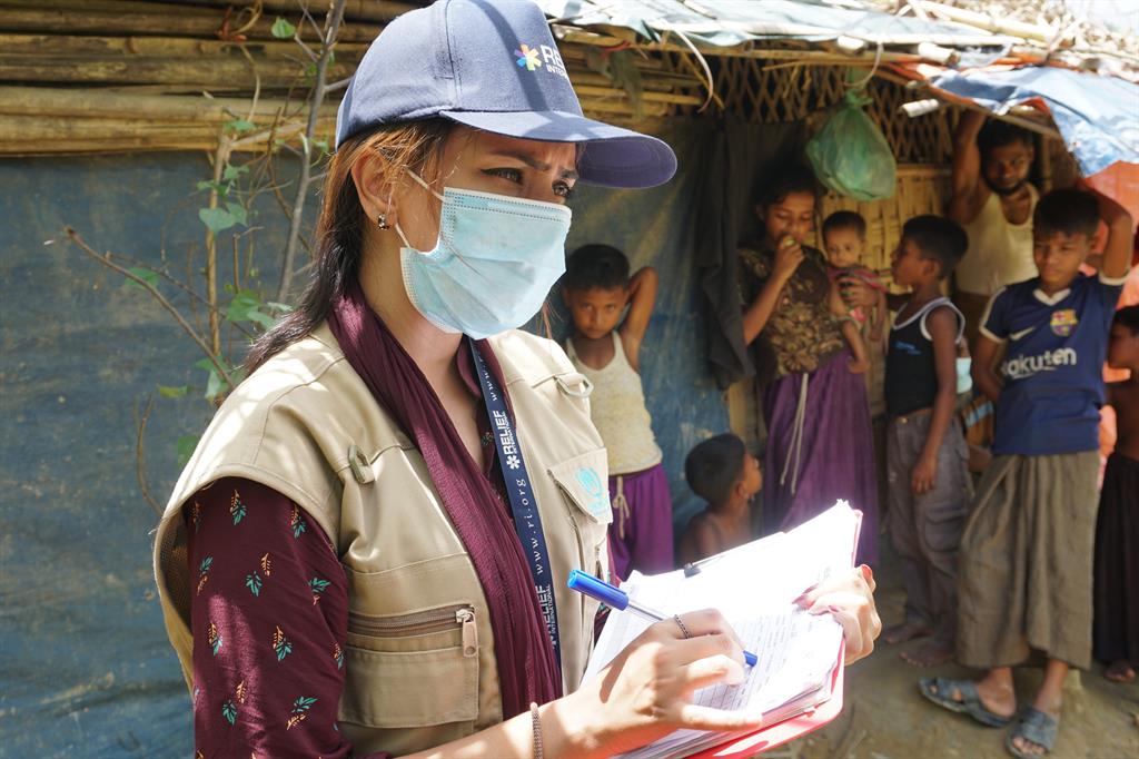 Ruhksana is working as a disease surveillance and reporting officer at Relief International, in Kutupalong, Ukhia 