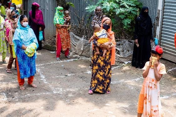 Physical distancing for routine immunization
