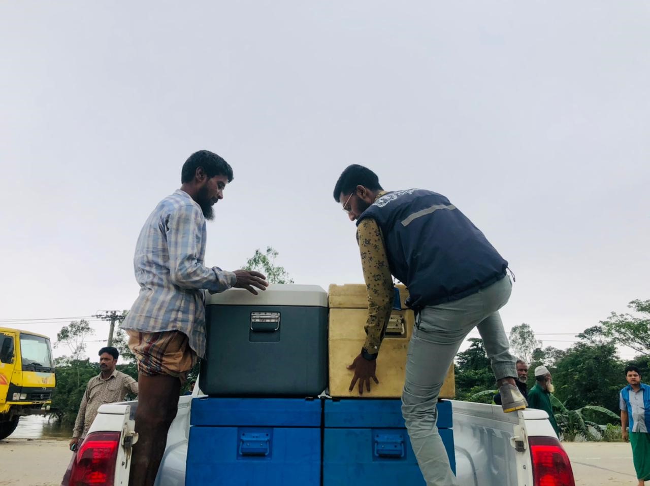 WHO response in the flood affected areas in Sunamganj & Sylhet