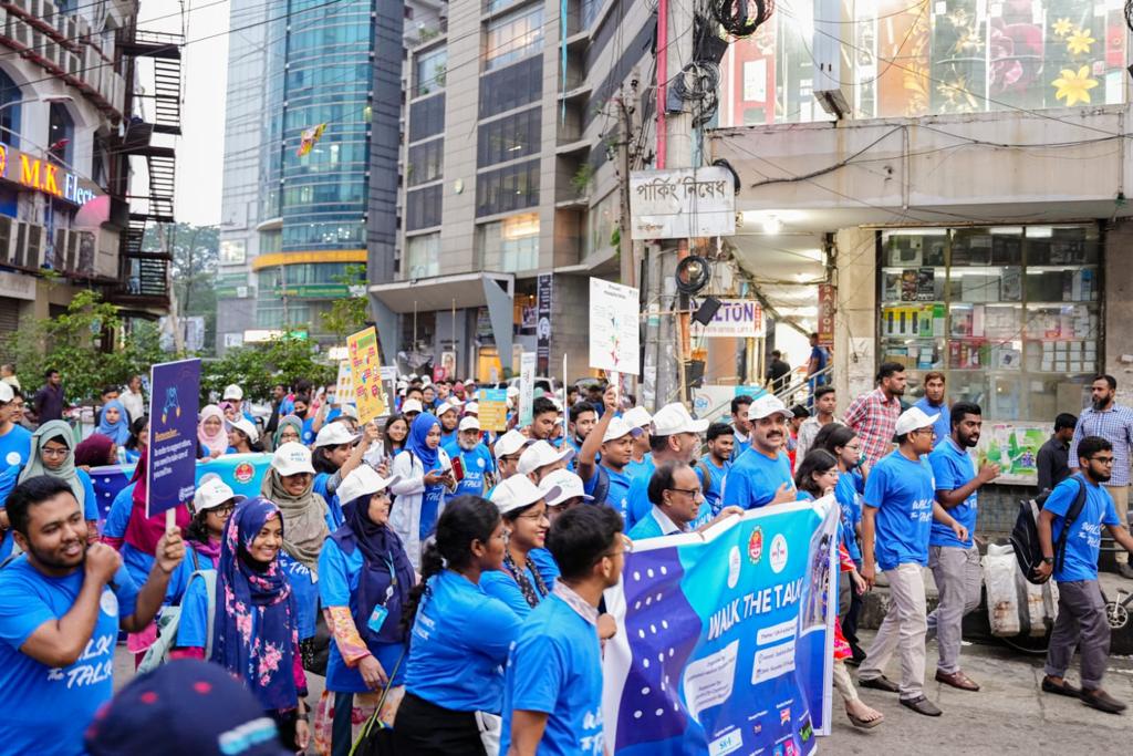 Bangladesh Medical Student Society (BMSS) organized the first WALK THE TALK in South-East Asia