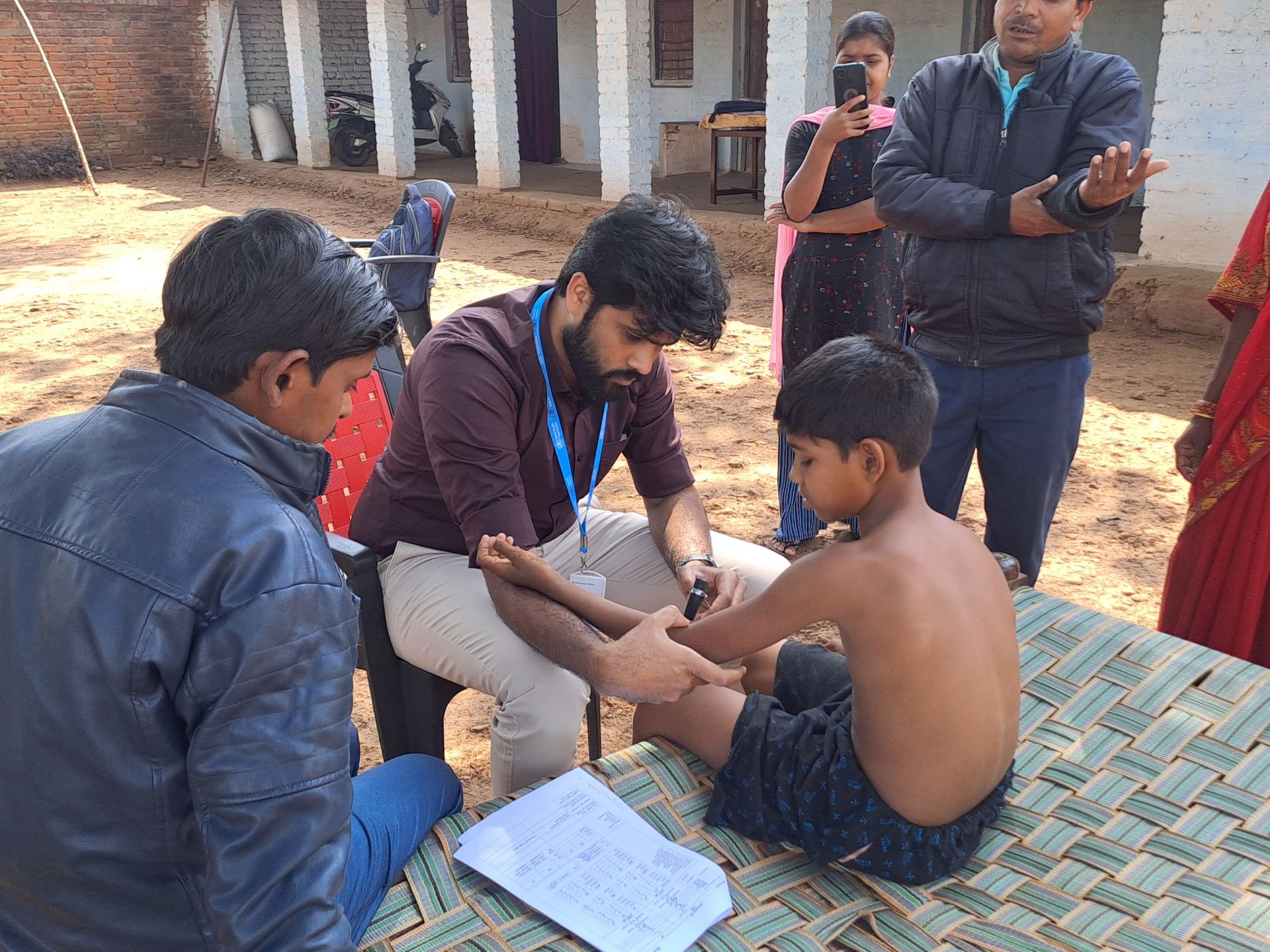 WHO teams conducting acute flaccid paralysis (AFP) case verification