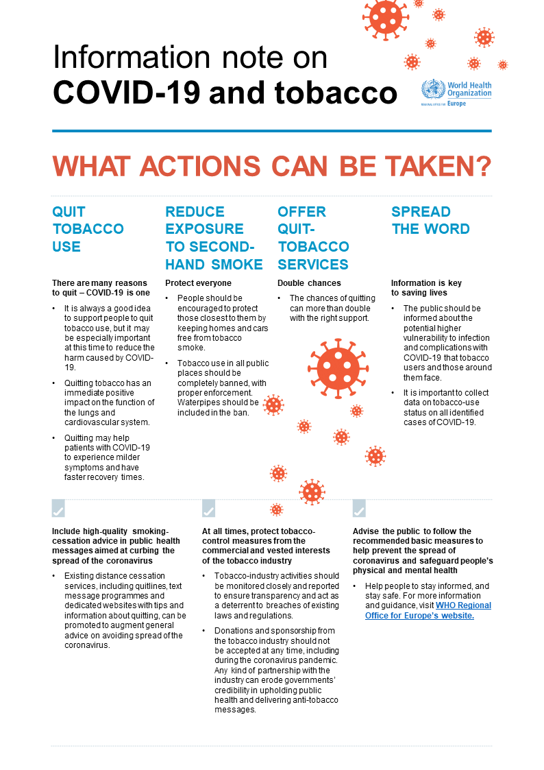 covid 19 tobacco information note covid 19 tobacco information note